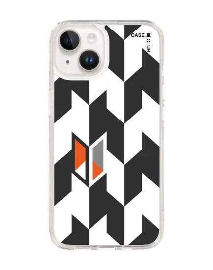 เคสใส iphone 14 magsafe ฮาวด์สทูธขาวดำแนวตั้ง