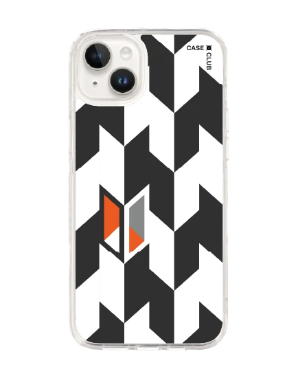 เคสใส iphone 14 plus ฮาวด์สทูธขาวดำแนวตั้ง