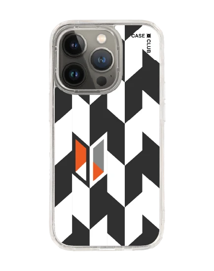 เคสใส iphone 14 pro magsafe ฮาวด์สทูธขาวดำแนวตั้ง