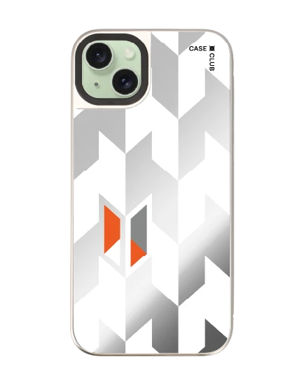 เคสกระจก iphone 15 plus magsafe ฮาวด์สทูธขาวดำแนวตั้ง