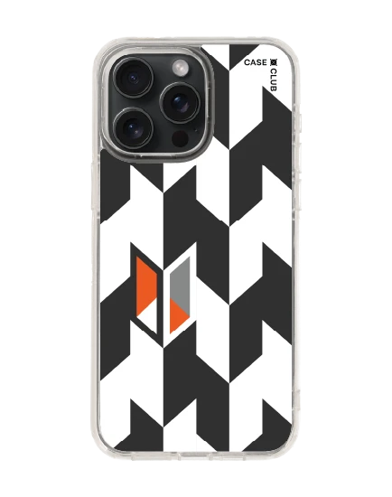 เคสใส iphone 15 pro max magsafe ฮาวด์สทูธขาวดำแนวตั้ง