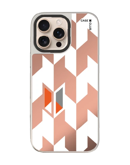 iphone 16 pro max mirror case magsafe vertical houndstooth