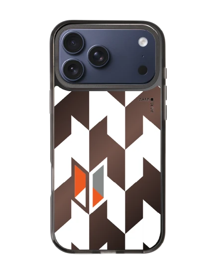 เคสกระจกดำ iphone 17 pro max mirror magsafe ฮาวด์สทูธขาวดำแนวตั้ง