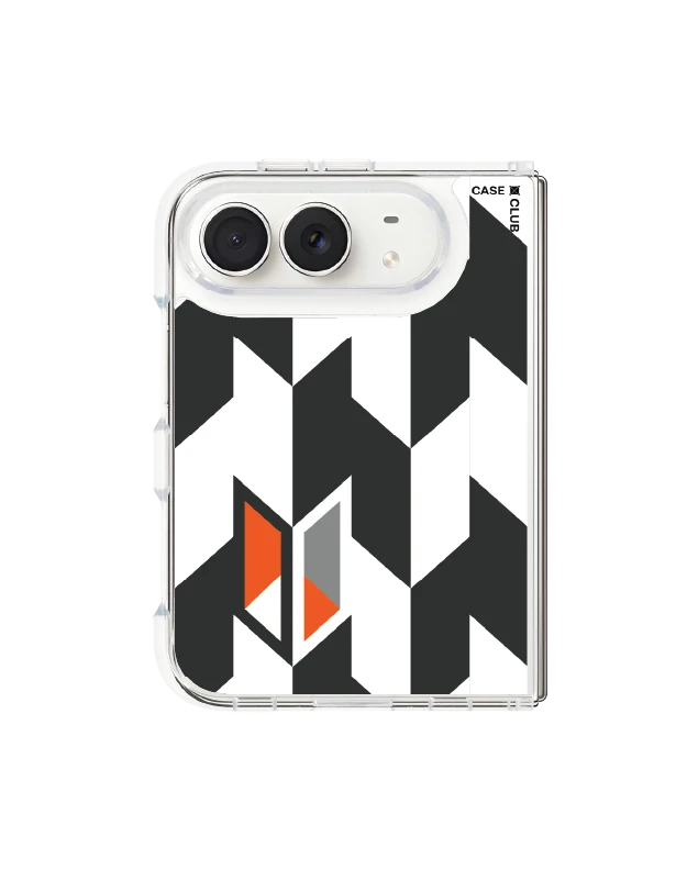 iphone duo clear magsafe vertical houndstooth