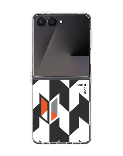 samsung galaxy z flip 7 clear magsafe vertical houndstooth