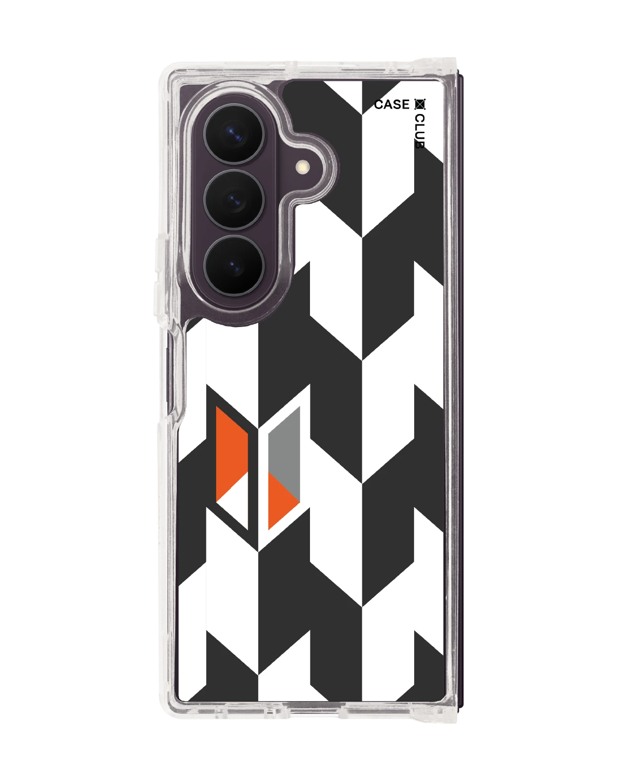 samsung galaxy z fold 8 ultra clear magsafe vertical houndstooth