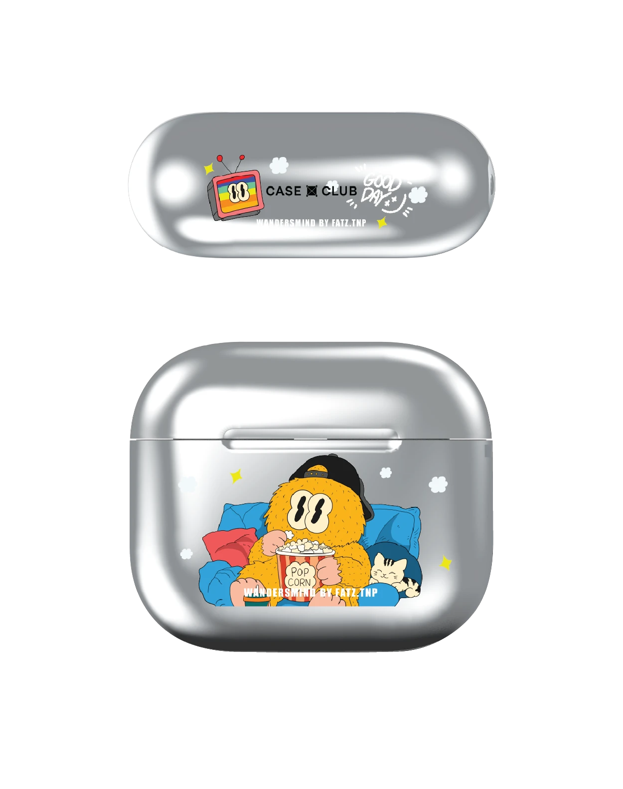 airpods (3 gen) silver case wandersmind day off