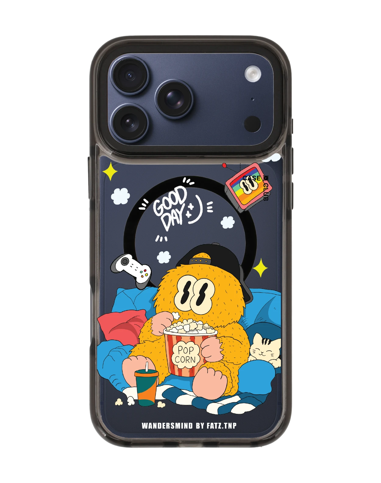 เคสใส iphone 17 pro max magsafe สีดำ wandersmind วันหยุด