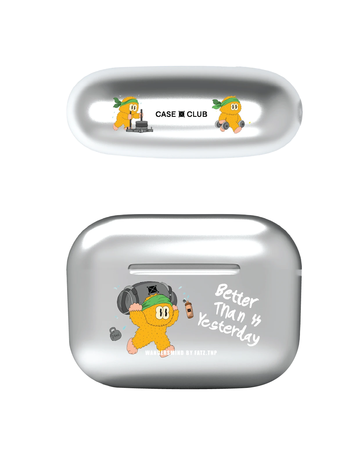 airpods pro 2 silver case wandersmind fitness