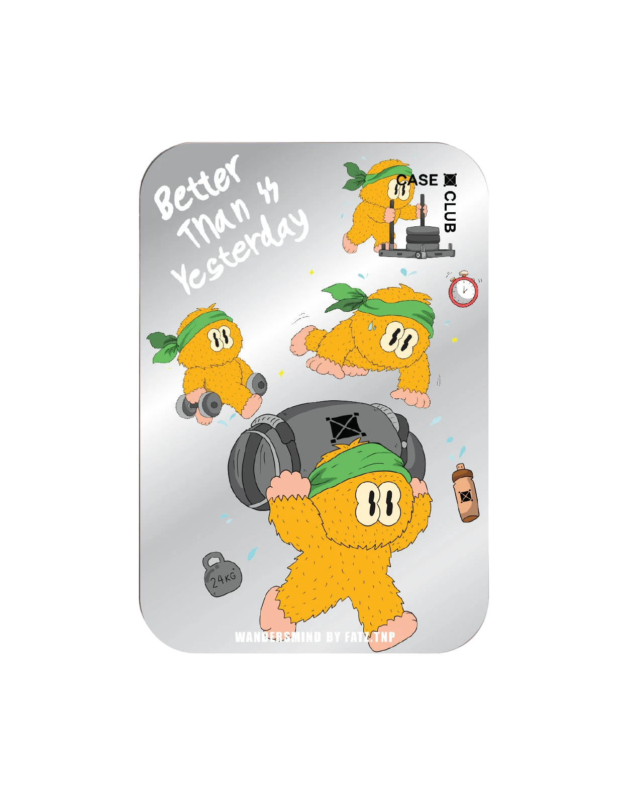magnetic mirror cardholder stand wandersmind fitness