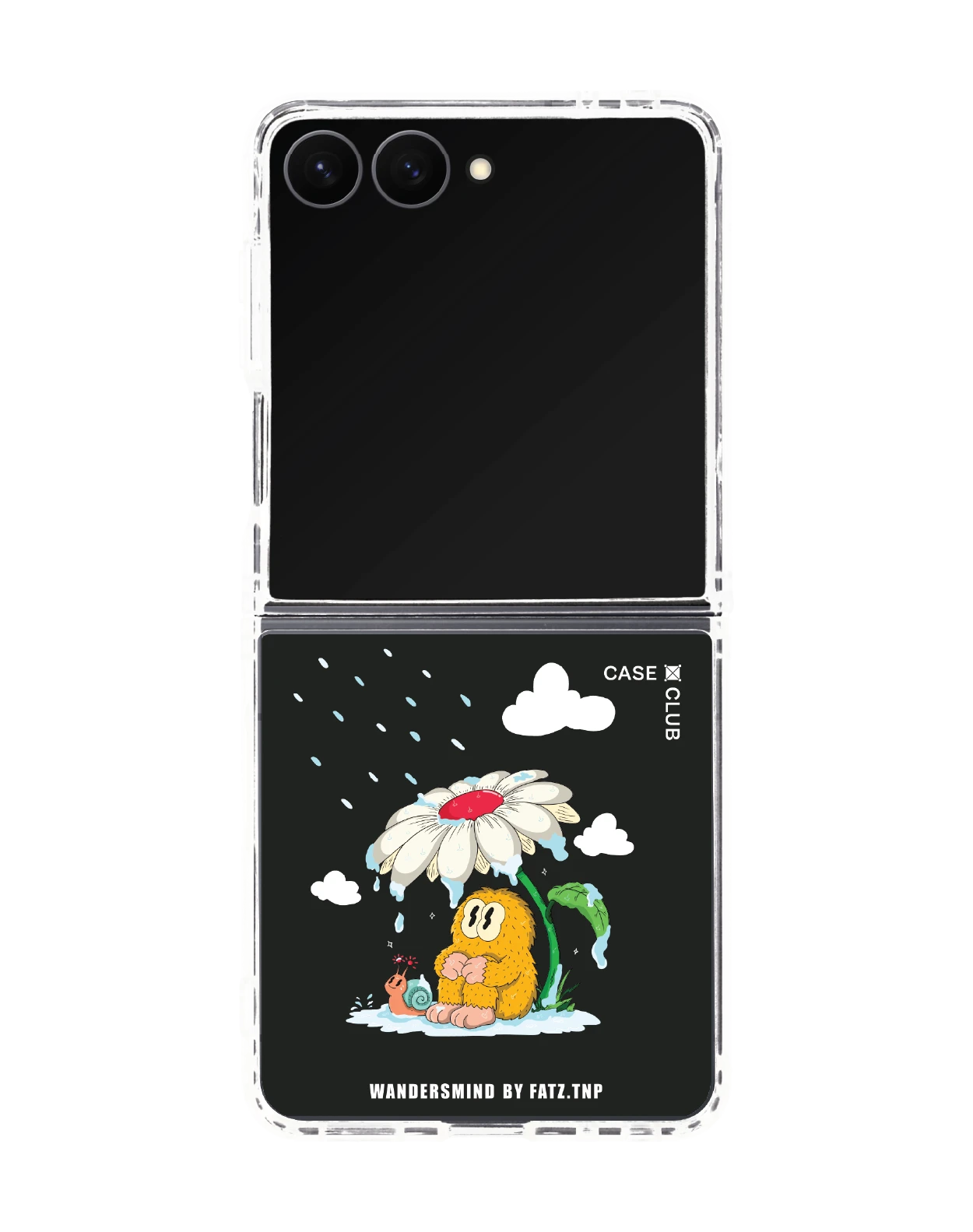 เคสใส samsung galaxy z flip 8 magsafe wandersmind ฝนตก