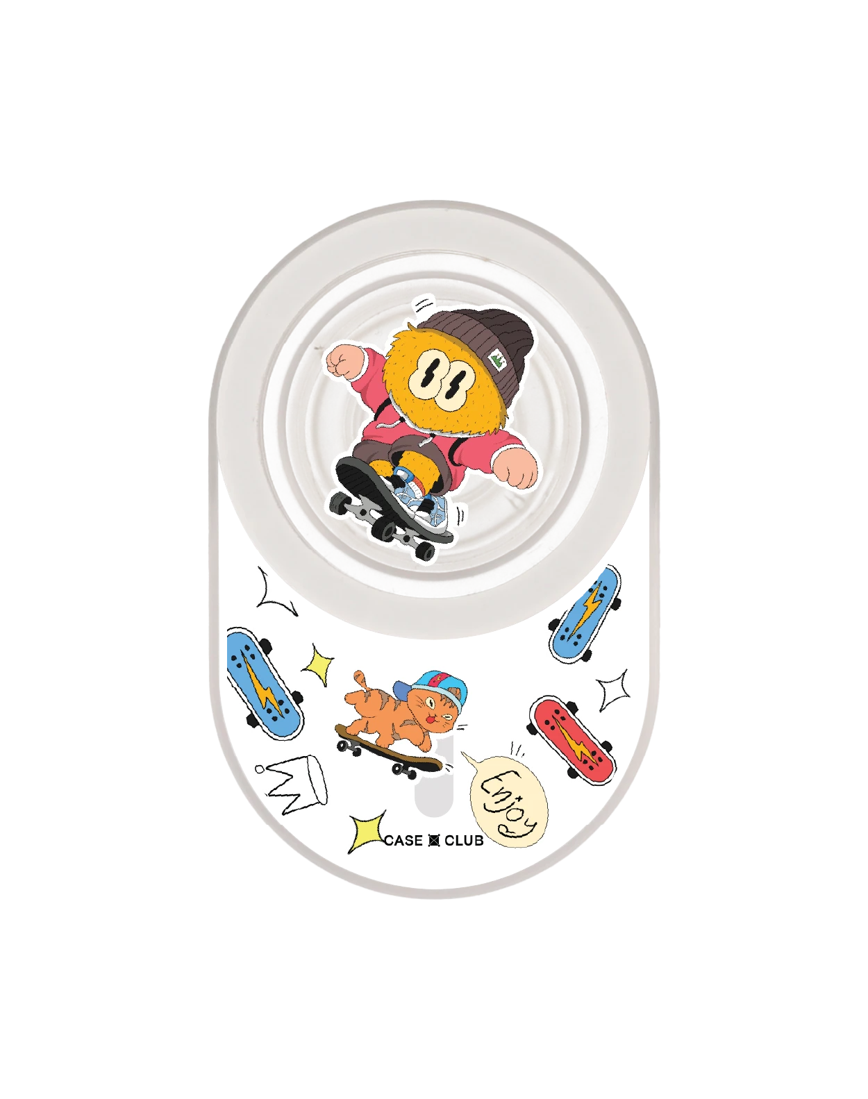 clear popgrip wandersmind sticker