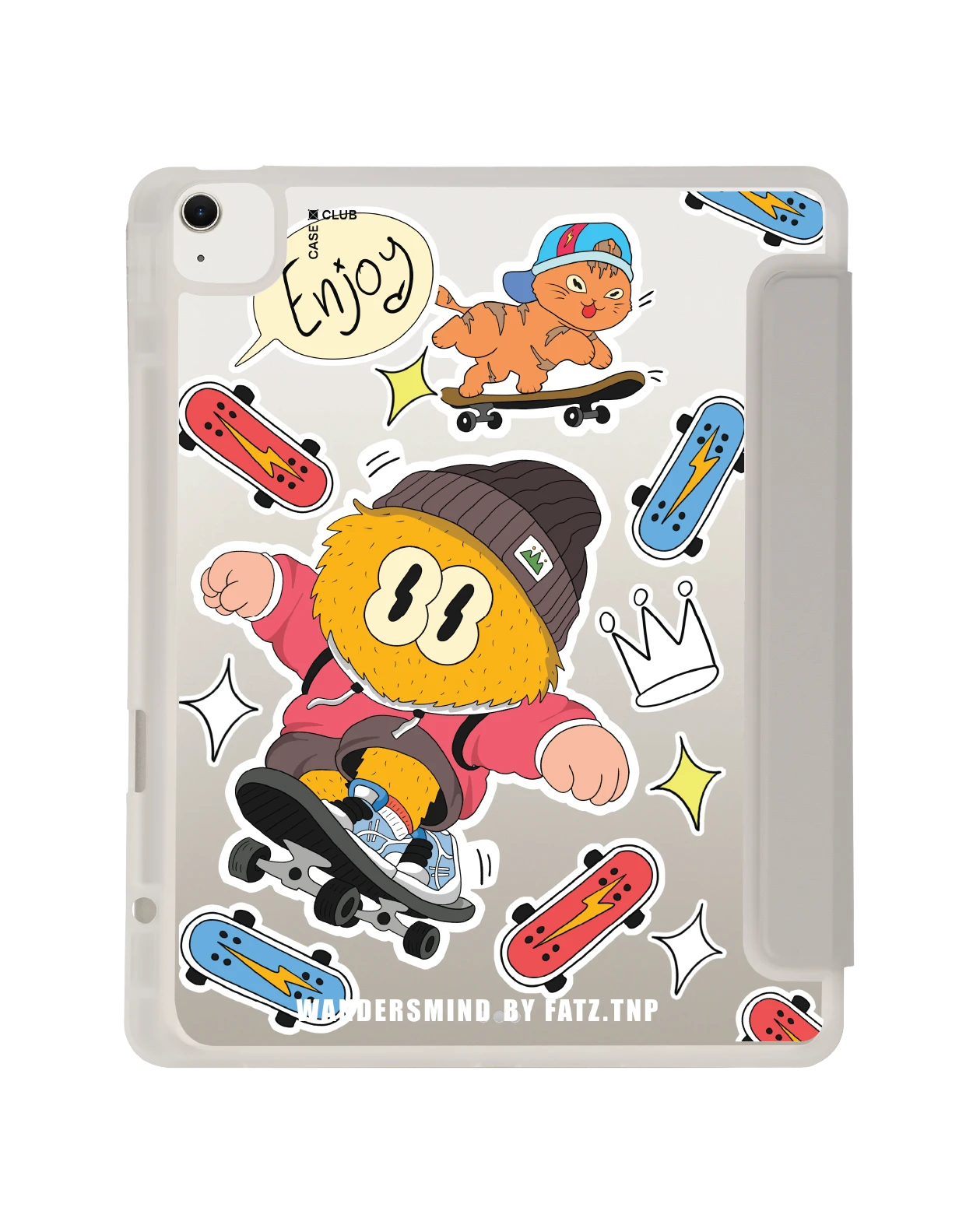 ipad air6/7 13" 2025 (m2/m3) clear grey wandersmind sticker
