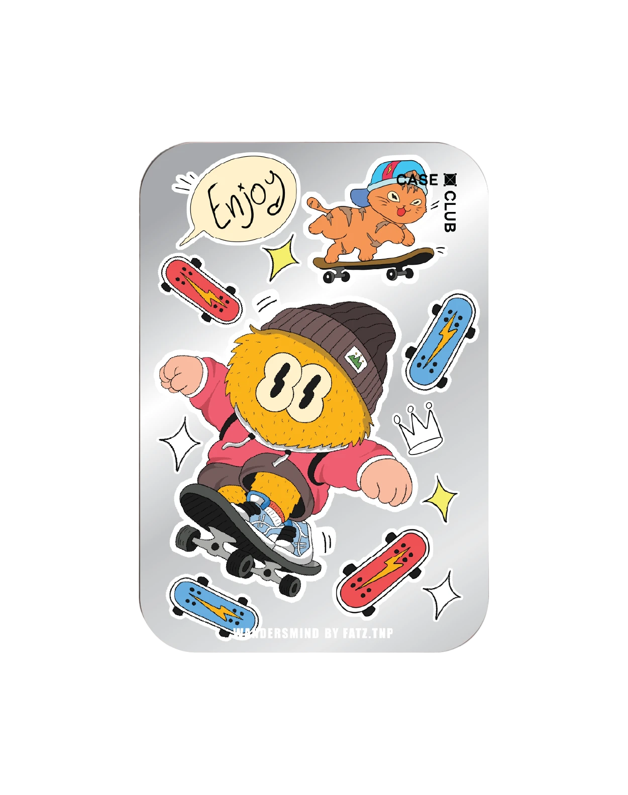 magnetic mirror cardholder stand wandersmind sticker