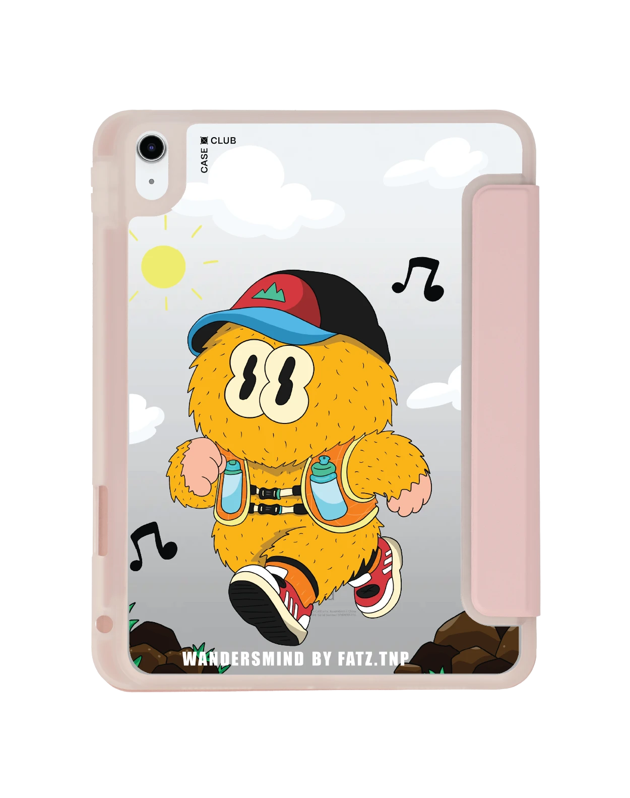 ipad gen 10th/11th 2025 clear pink wandersmind trail