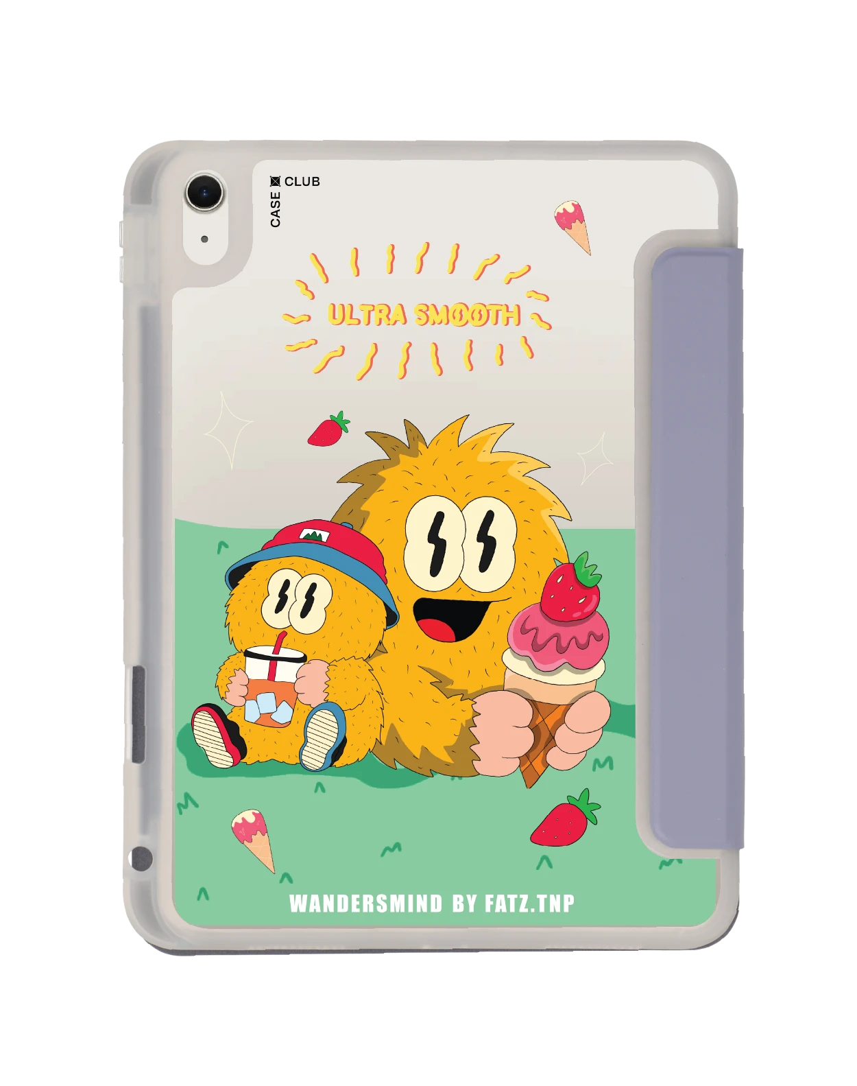 เคสใส ipad air 11" (m2/m3) สีม่วง wandersmind อัลตร้าสมูท
