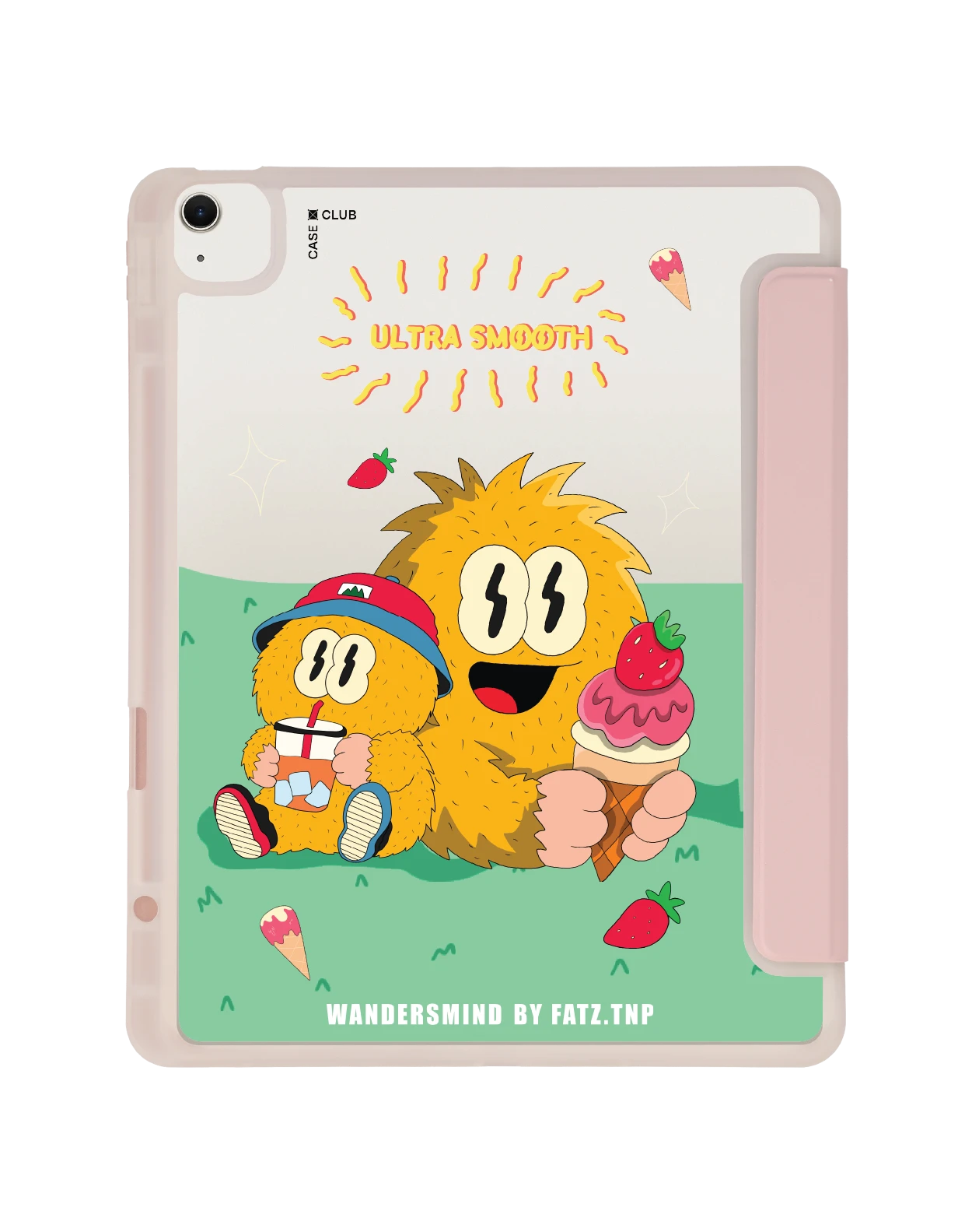 เคสใส ipad air 13" (m2/m3) สีชมพู wandersmind อัลตร้าสมูท