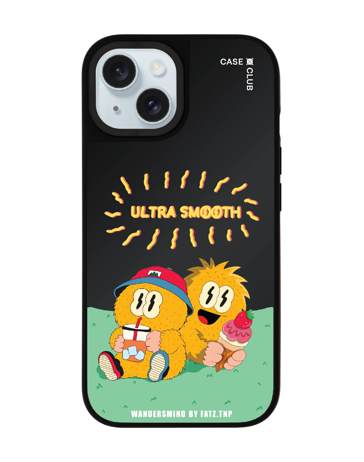 เคสกระจกดำด้าน iphone 15 magsafe wandersmind อัลตร้าสมูท