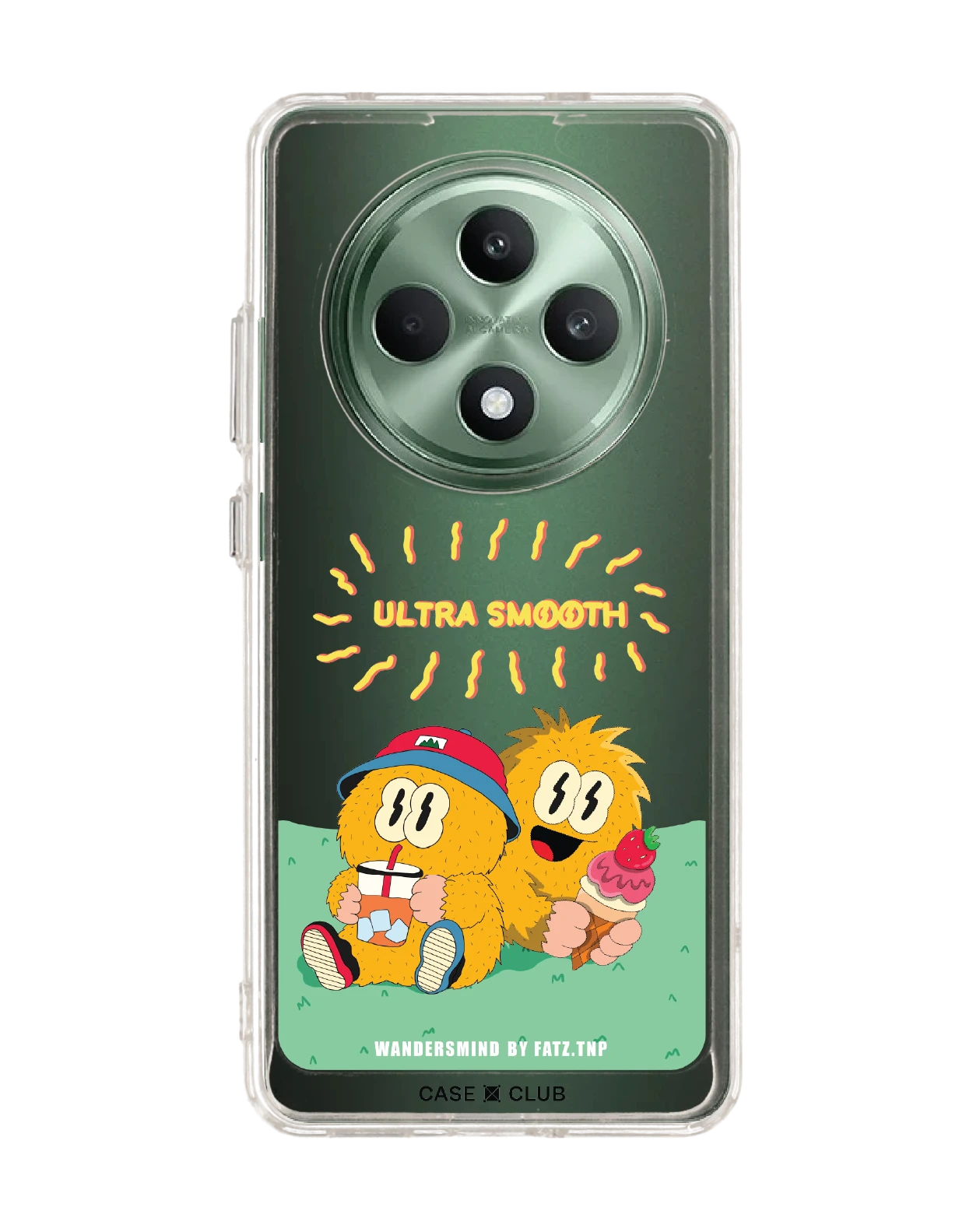oppo reno 12f clear case wandersmind ultra smooth