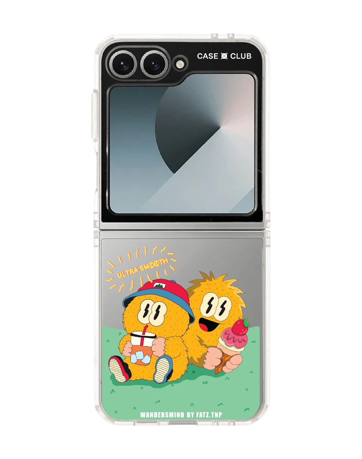 samsung galaxy z flip 6 clear case wandersmind ultra smooth