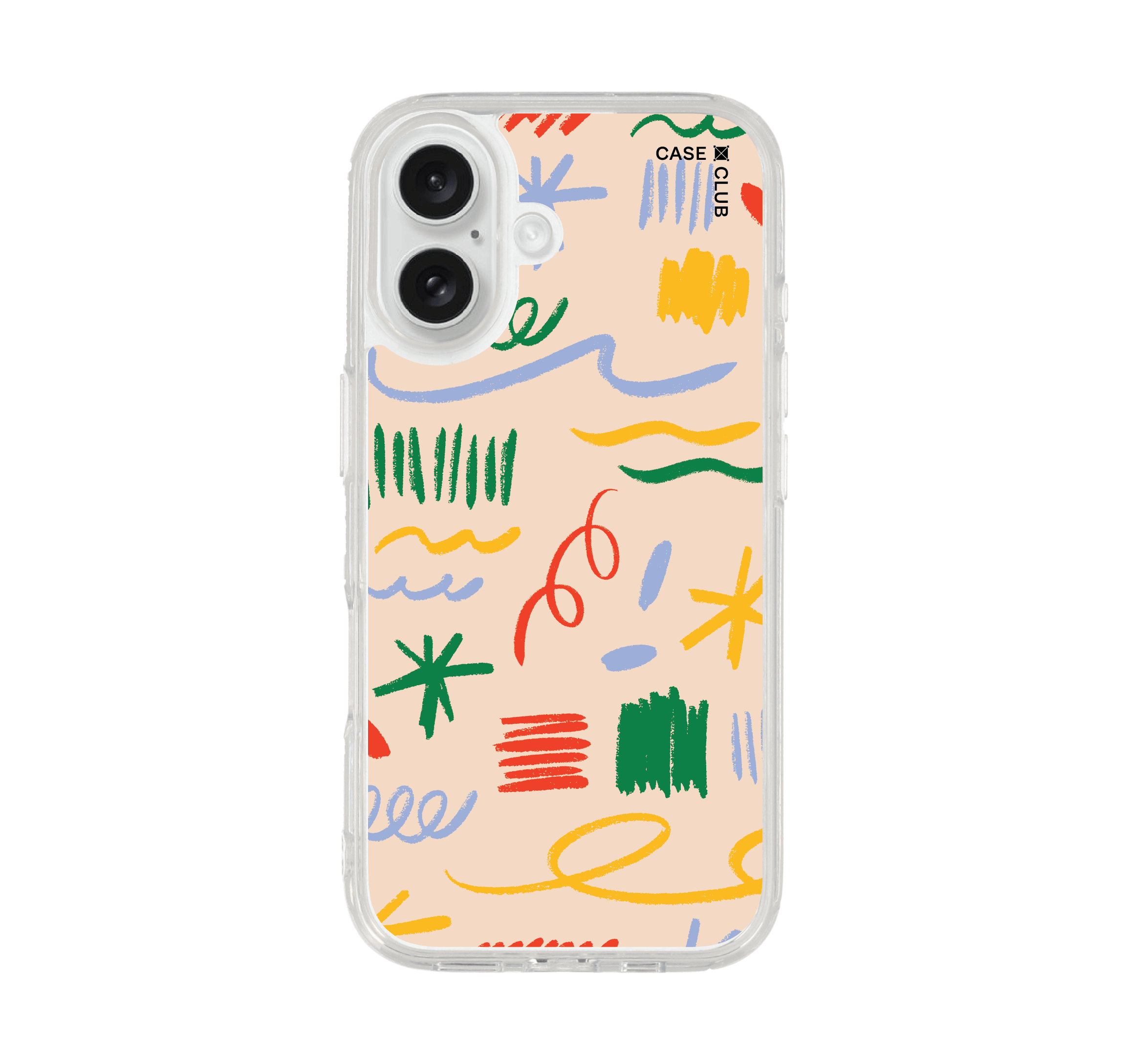 เคสใส iPhone 16 แปรงโทนอบอุ่น