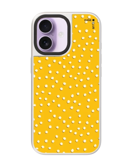 เคสกระจก iphone 17 magsafe ลาย dot จุดสีขาวเหลือง