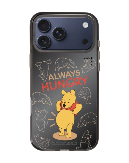 iphone 17 pro max black mirror magsafe winnie the pooh always hungry