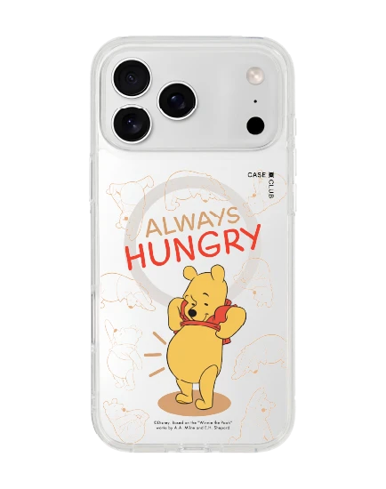 iphone 17 pro max clear magsafe winnie the pooh always hungry