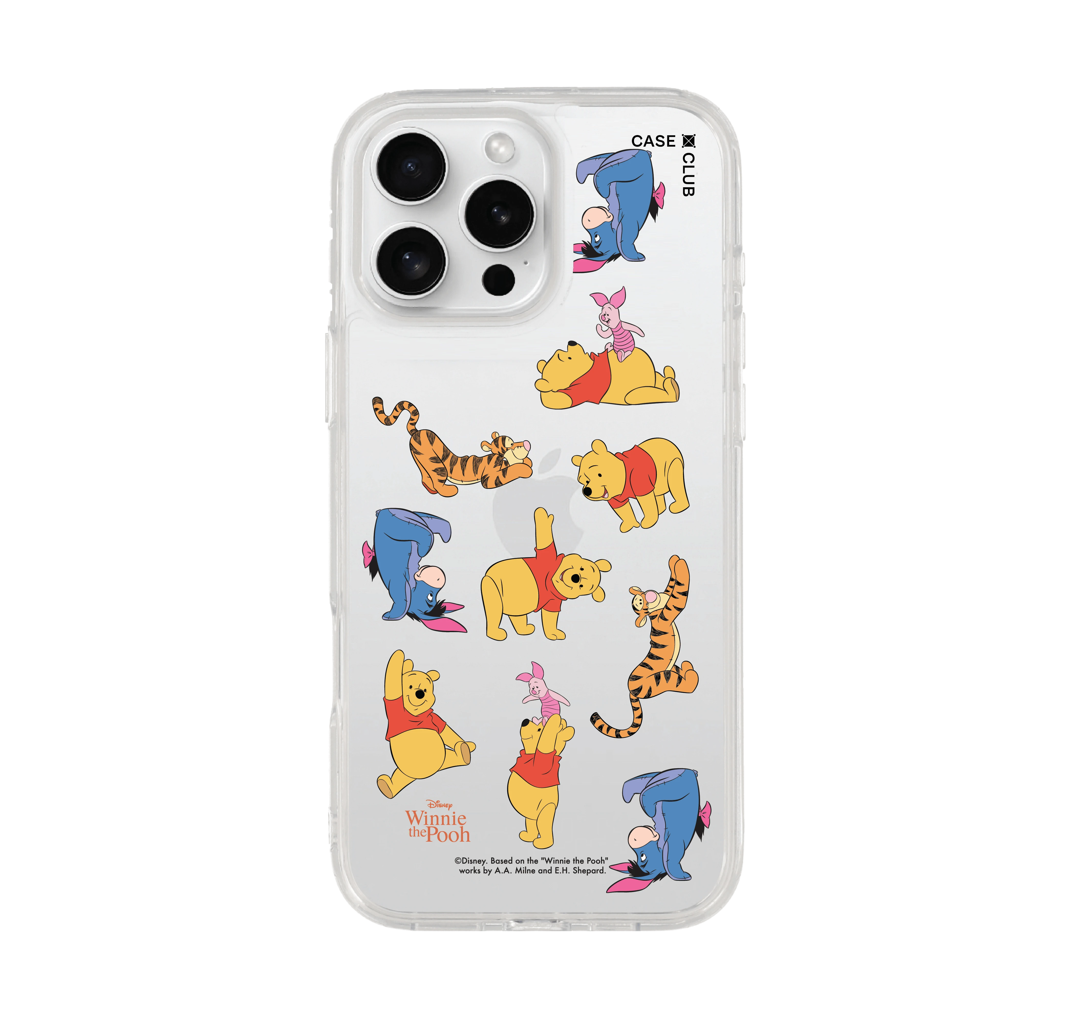 iphone 16 pro max clear case winnie the pooh and friends
