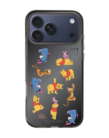 iphone 17 pro max black mirror magsafe winnie the pooh and friends