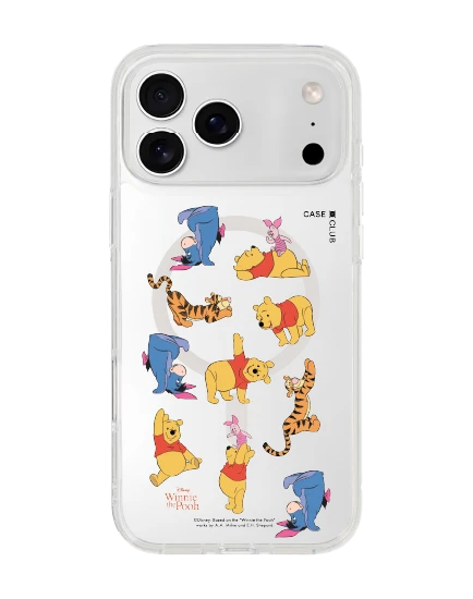 iphone 17 pro max clear magsafe winnie the pooh and friends
