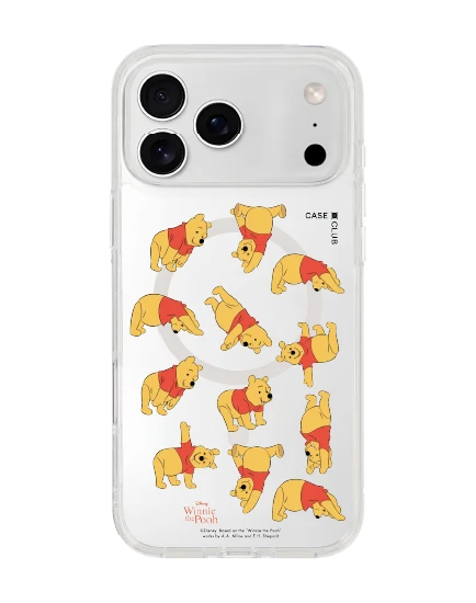 iphone 17 pro max clear magsafe winnie the pooh pattern