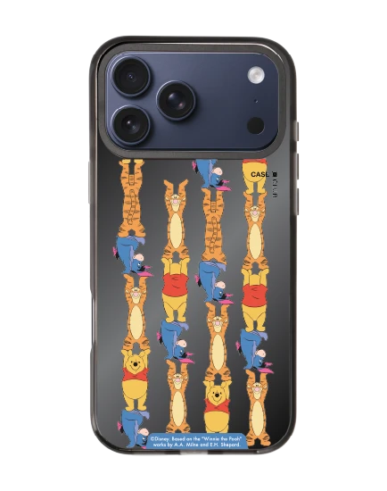 iphone 17 pro max black mirror magsafe winnie the pooh tigger eeyore pattern
