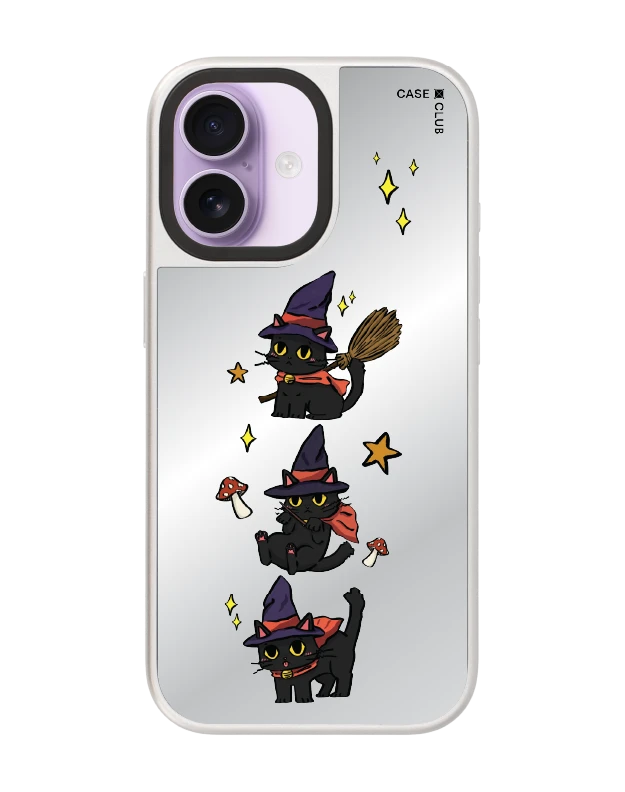 เคสกระจก iphone 17 magsafe แม่มดแมวเหมียวตัวน้อย