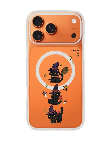 iphone 17 pro max clear magsafe witch cat