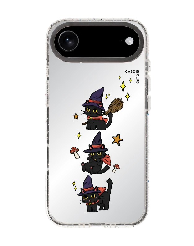 iphone air clear mirror magsafe witch cat