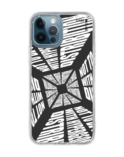 iphone 12/12 pro clear case word distortion