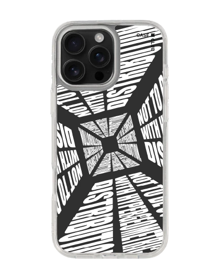 เคสใส iphone 16 pro max โลกที่บิดเบี้ยว