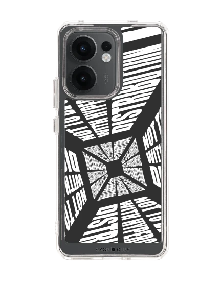 oppo reno 13f clear case word distortion