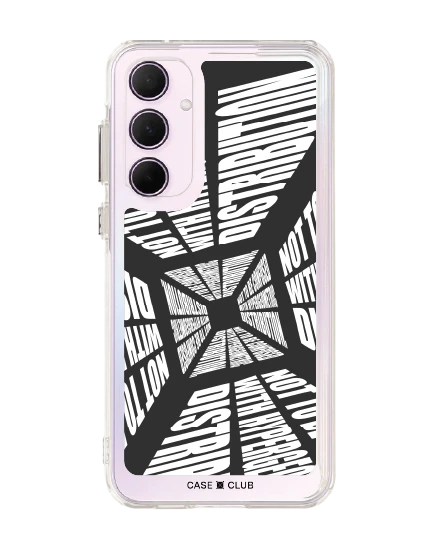 samsung galaxy a55 clear case word distortion