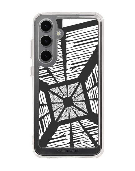 samsung galaxy s24 fe clear case word distortion