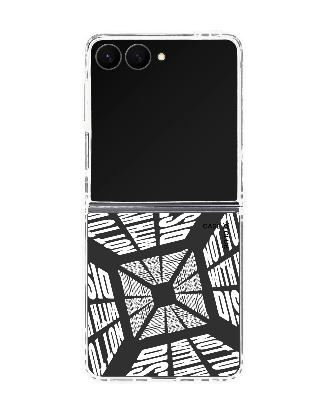 เคสใส samsung galaxy z flip 8 magsafe โลกที่บิดเบี้ยว