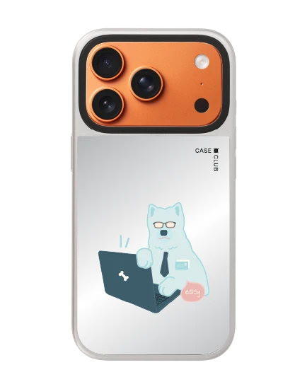 เคสกระจก iphone 17 pro magsafe น้องหมาพนักงานดีเด่น