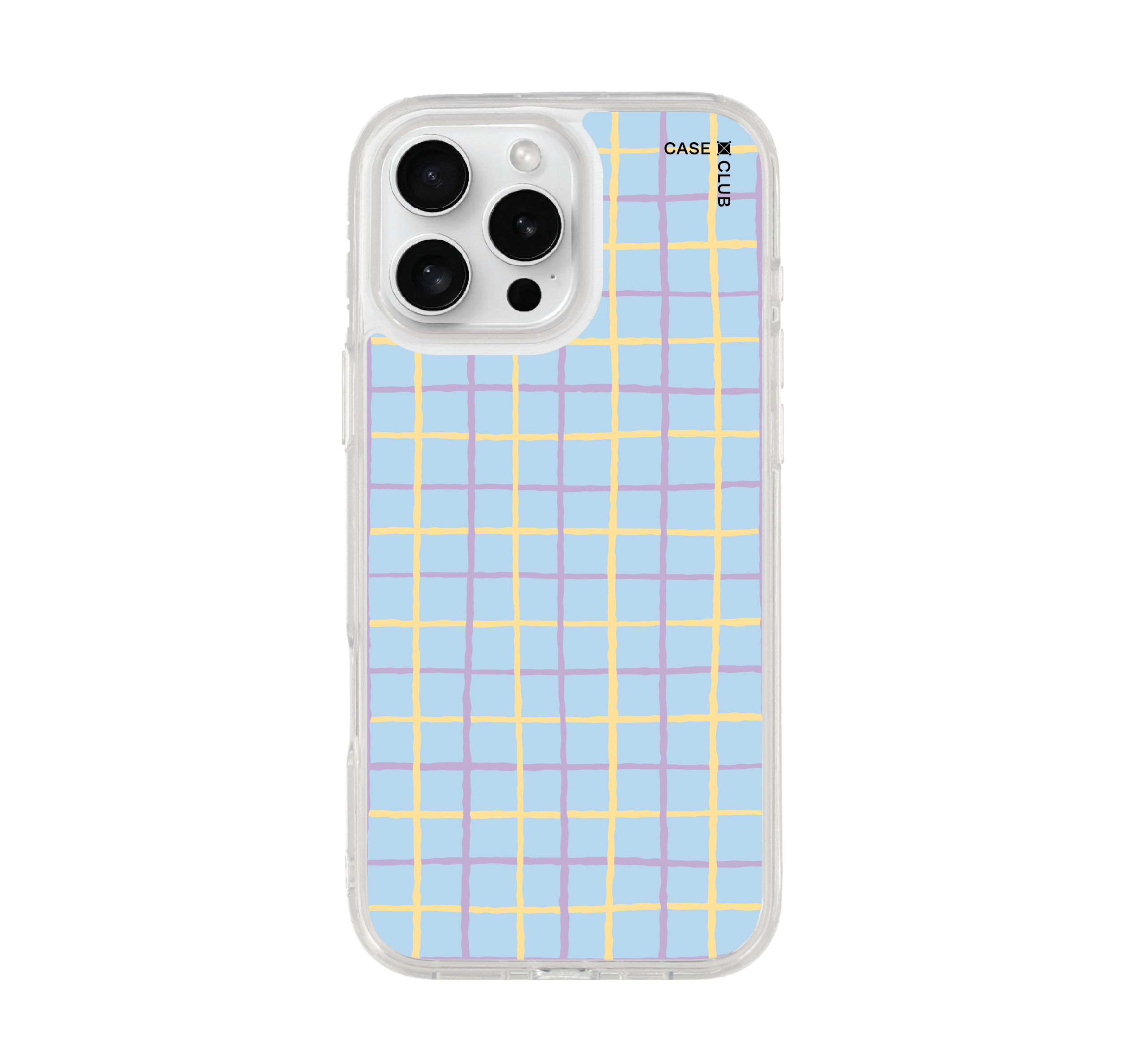 เคสใส iphone 16 pro max magsafe แถบเหลืองม่วง