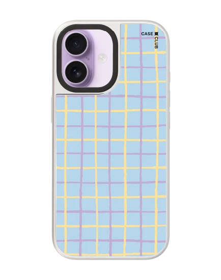 iphone 17 mirror silver magsafe yellow & purple stripes