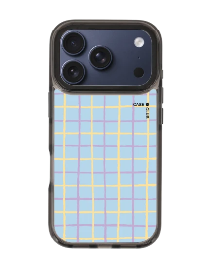 iphone 17 pro clear black magsafe yellow & purple stripes