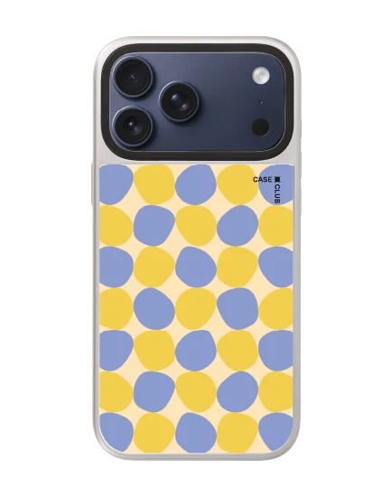 iphone 17 pro max mirror silver magsafe yellow stack polka dots