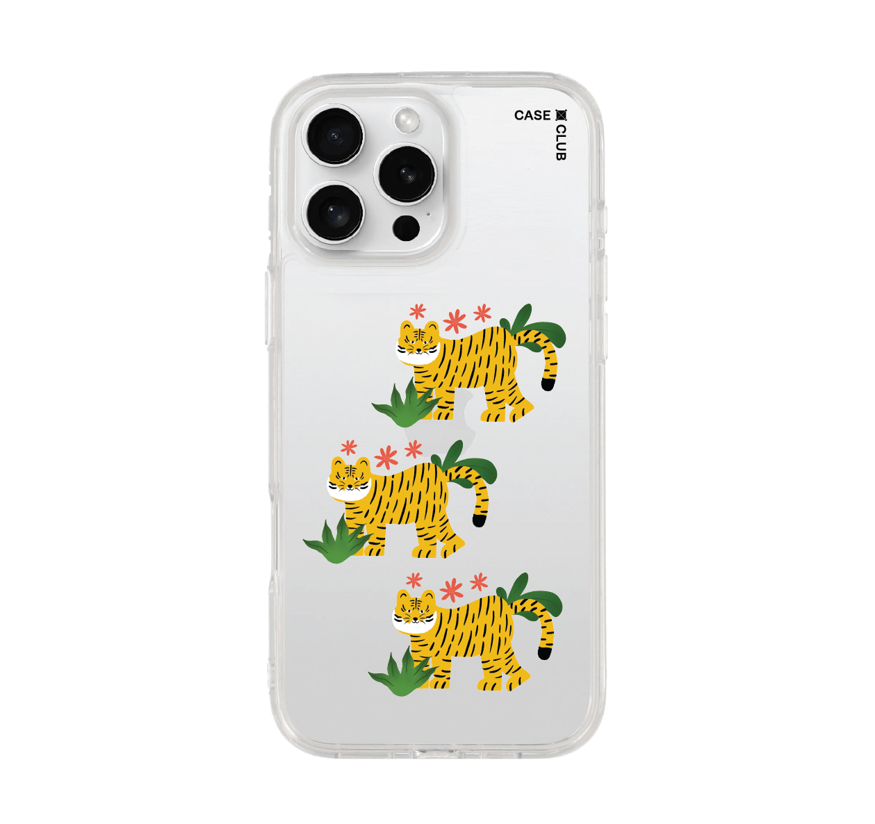 เคสใส iphone 16 pro max ลายเสือเหลือง