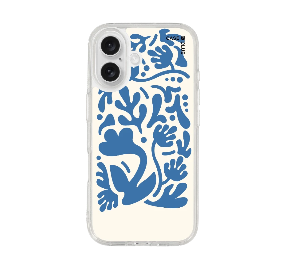 ดอกไม้มินิมอลสีฟ้า