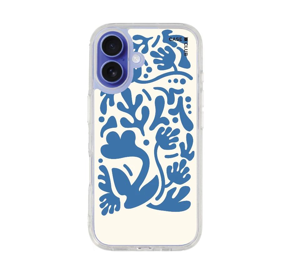 ดอกไม้มินิมอลสีฟ้า